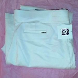 New Anne Klein High Rise White Trousers